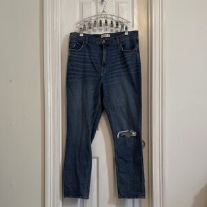 Abercrombie & Fitch The 90’s Slim Straight Ultra High Rise Curve Love Jean
